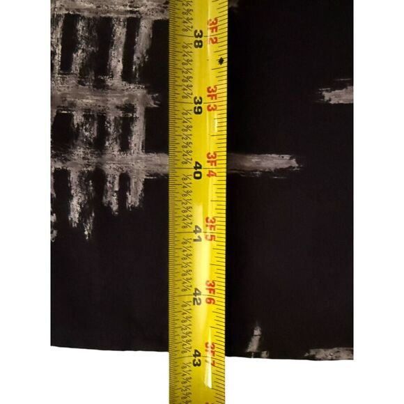 Whimsigoth 90s Black & Gray Pleated Maxi Skirt With a hashtag Print Size S - Picture 12 of 13